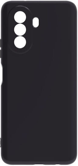 Case Huawei Nova Y70 Flippy Liquid Silicone Microfiber Interior Shockproof Protection Black