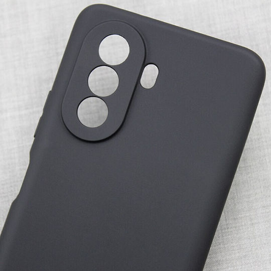 Case Huawei Nova Y70 Flippy Liquid Silicone Microfiber Interior Shockproof Protection Black