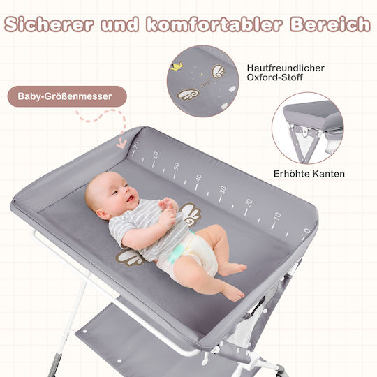 Costway Travel Changing Pad from Grey Fabric