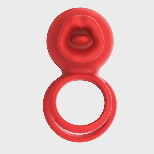 Tongue Licking Penis Ring Bluetooth Control Mobile App Silico