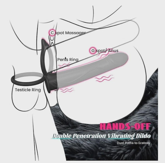 Anal Stimulator Double Penetration 10 Vibration Modes Sili