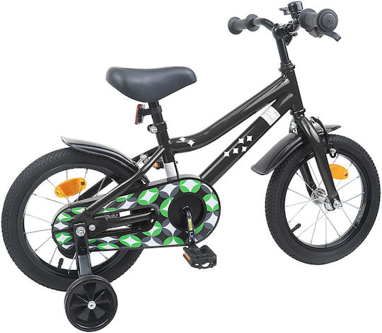 vidaXL 14" Παιδικό Ποδήλατo BMX Μαύρο