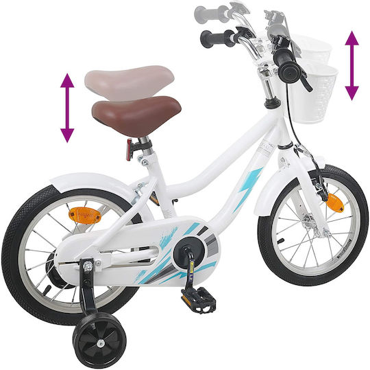 vidaXL 16" Παιδικό Ποδήλατo BMX Λευκό