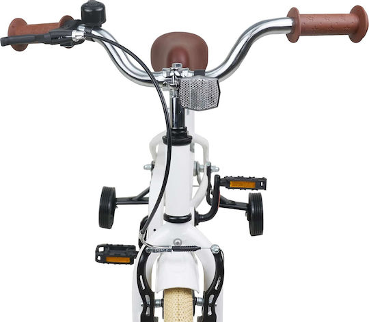 vidaXL 12" Детско Колело BMX Бяло