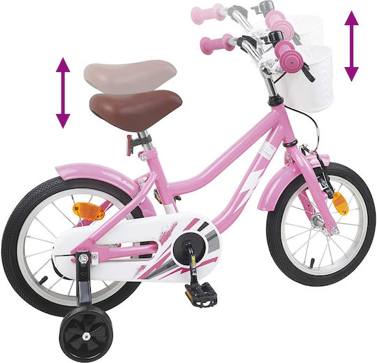 vidaXL 14" Παιδικό Ποδήλατo BMX Ροζ