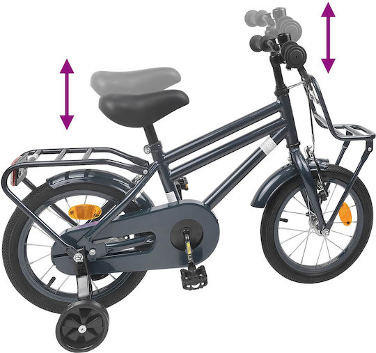 vidaXL 12" Παιδικό Ποδήλατo BMX Γκρι