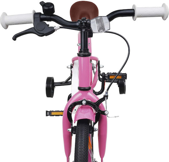 vidaXL 14" Детско Колело BMX Розово