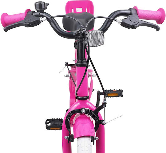 vidaXL 18" Детско Колело BMX Розово