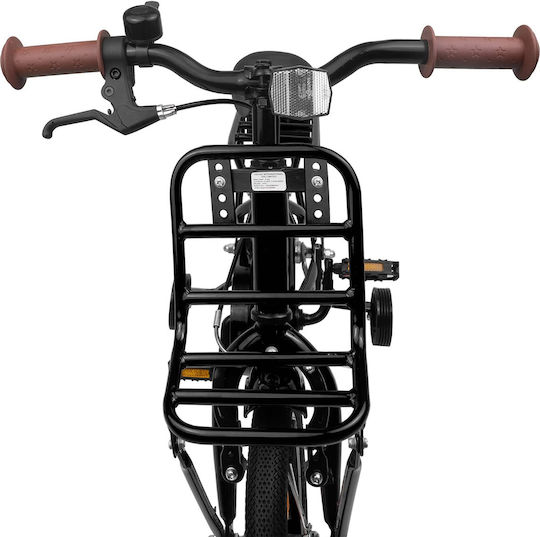 vidaXL Bicicletă Copii BMX Neagră 12"