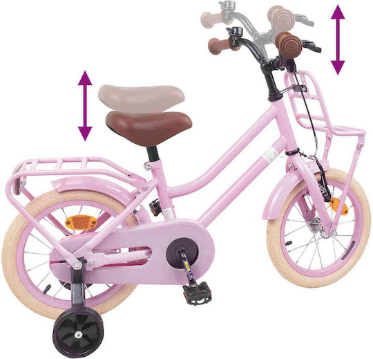 vidaXL Bicicletă Copii BMX 12" Roz