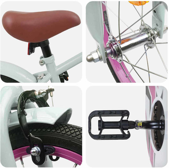 vidaXL Bicicletă Copii BMX Verde 14"