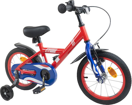 vidaXL 16" Детско Колело BMX Червено