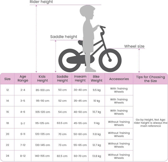 vidaXL 14" Kinderfahrrad BMX Weiß