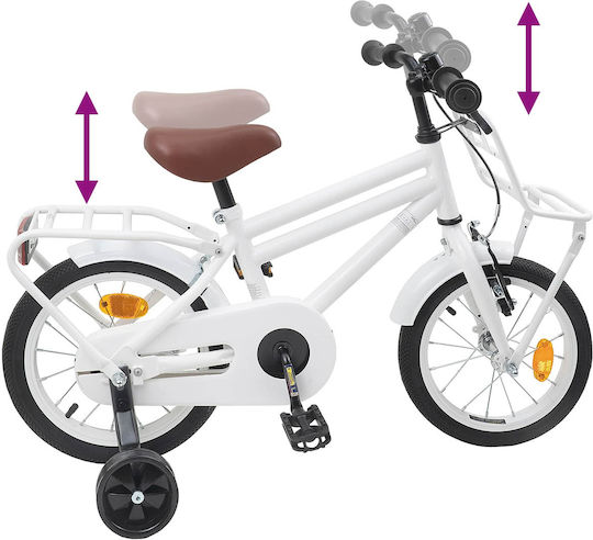vidaXL 14" Kinderfahrrad BMX Weiß
