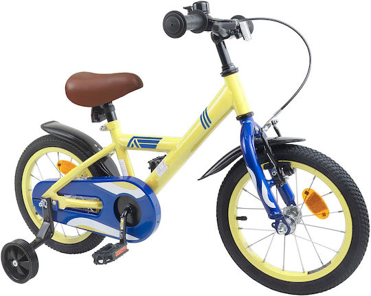 vidaXL 14" Παιδικό Ποδήλατo BMX Κίτρινο