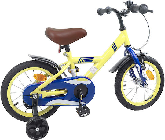 vidaXL 14" Παιδικό Ποδήλατo BMX Κίτρινο