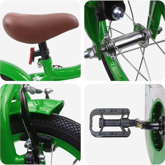 vidaXL 12" Παιδικό Ποδήλατo BMX Πράσινο