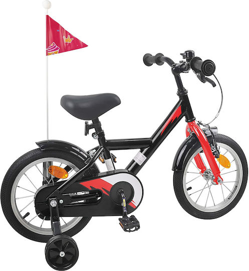 vidaXL 14 Zoll Kinderfahrrad BMX Schwarz
