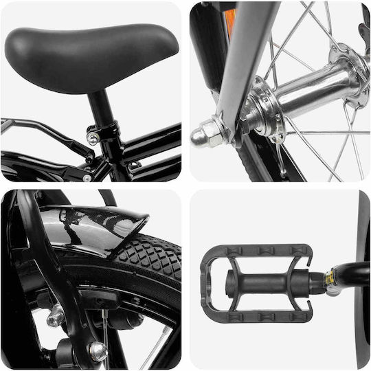 vidaXL 12" Kids' BMX Bicycle Black