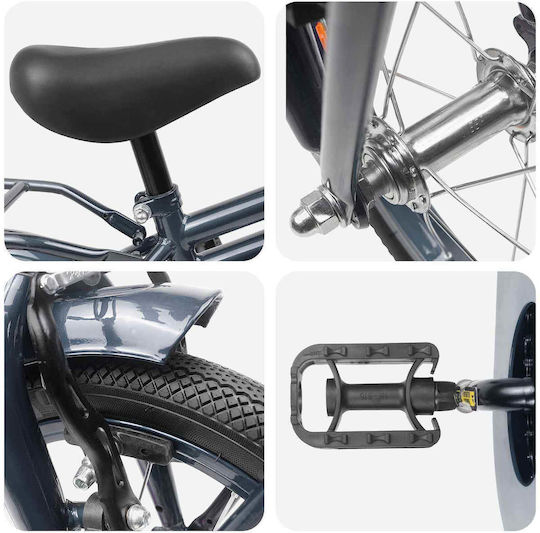 vidaXL 12" Kids' Bicycle BMX Gray