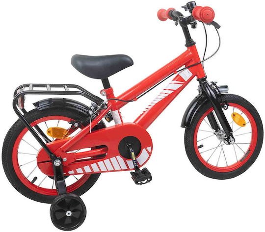 vidaXL 14" Детско Колело BMX Червено