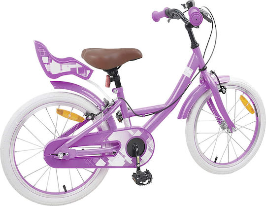vidaXL Bicicletă Copii BMX Violet 18"