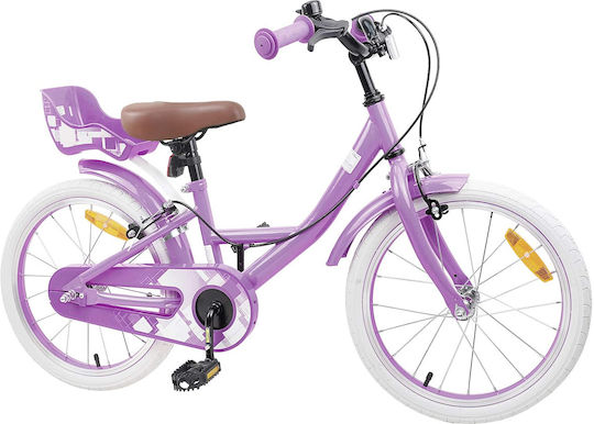 vidaXL Bicicletă Copii BMX Violet 18"