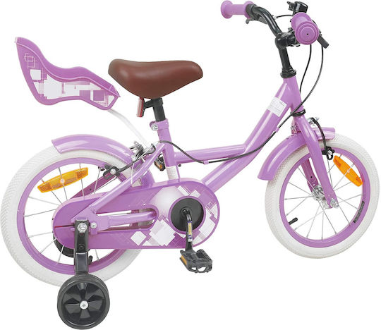 vidaXL 16 Zoll Kinderfahrrad BMX Lila