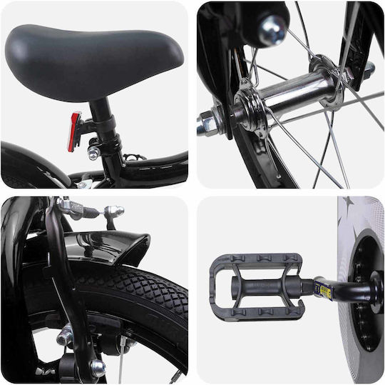vidaXL 12" Kids' BMX Bicycle Black
