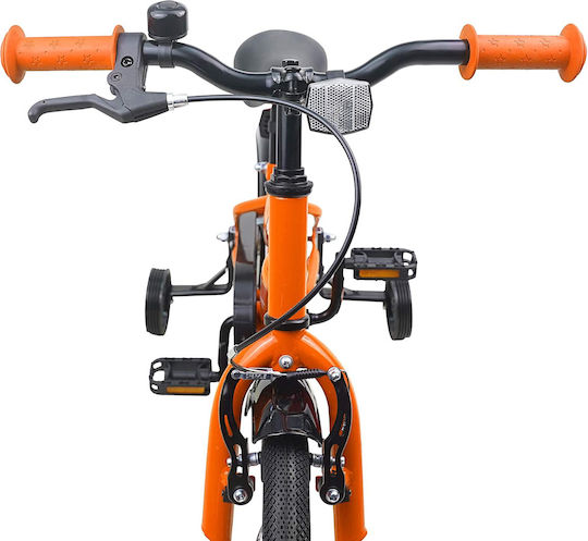 vidaXL Bicicletă Copii BMX Portocalie 12"