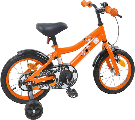 vidaXL Bicicletă Copii BMX Portocalie 12"