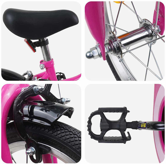 vidaXL 16" Kids' BMX Bicycle Pink