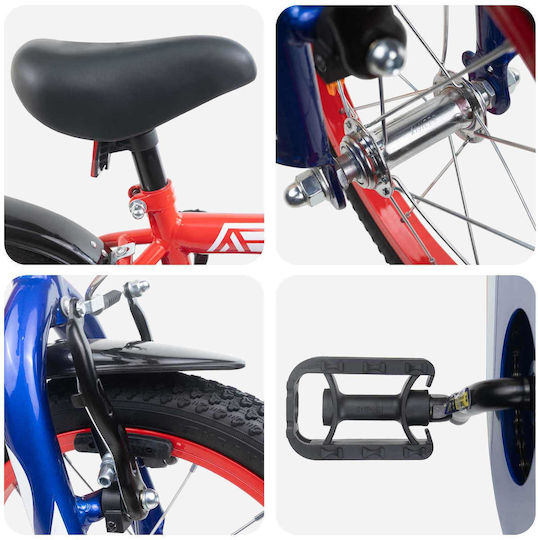 vidaXL Bicicletă Copii BMX 14" Roșie