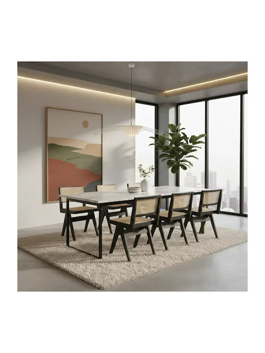 Theodore Scaun De Dining Lemn Negru
