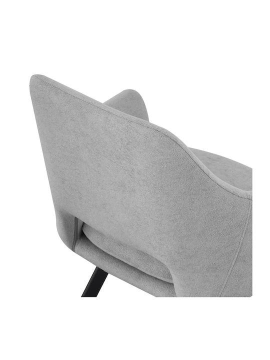 Nordo Ess- und Küchenstühle Metallisch Grau 2Stücke 56x58x85cm