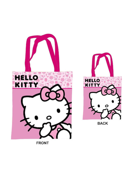 Hello Kitty Pink Canvas Bag Shopping Bag 44 Cm