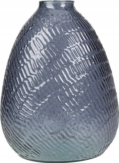 Koopman Βάζο Γυάλινο Μπλε 16xΥ22cm