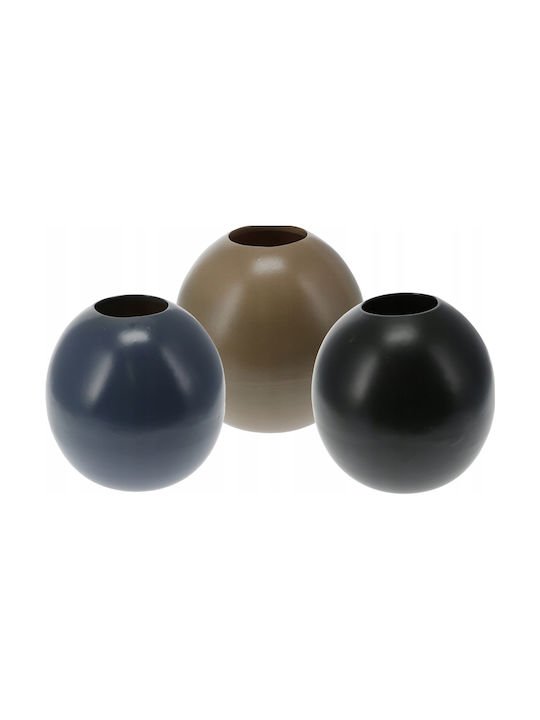 Koopman Διακοσμητικό Βάζο Πορσελάνης Μαύρο 10xΥ17.5cm