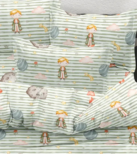 Borea Set Kids Duvet Cover Single Verdeverde