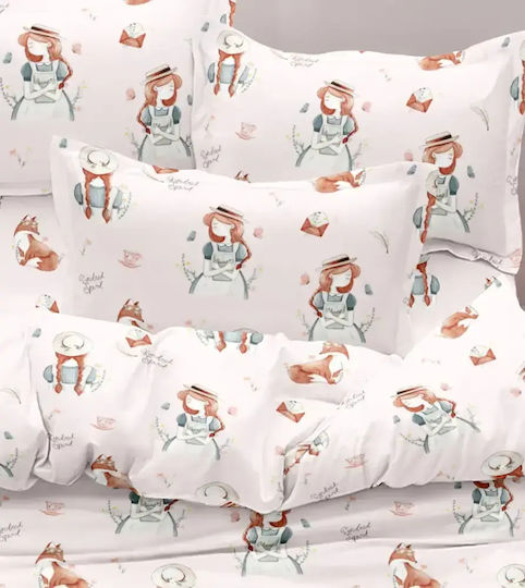 Borea Kids Duvet Cover Single Pink Set