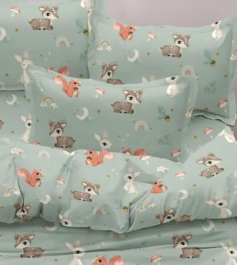 Borea Set Kids Duvet Cover Single Verdeverde