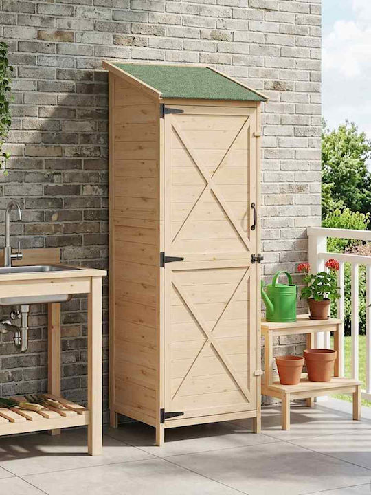 Wooden Garden Shed M0.595xW0.56xH1.765m