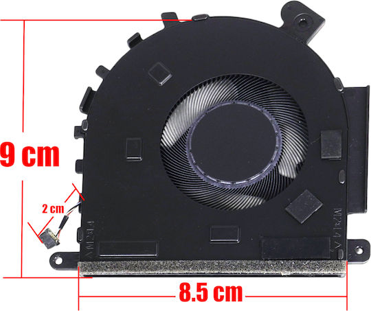 Ανεμιστηράκι Laptop Cpu Cooling Fan Lenovo Ideapad Slim 3 14irh10 83k0 14irh10r 83k3 14ahp10 83k9 14arp10 83k6 14iru10 83kc 5f10s14202 5f10s14201 Dfs5l22h15b85t 4pin Κωδ.81678