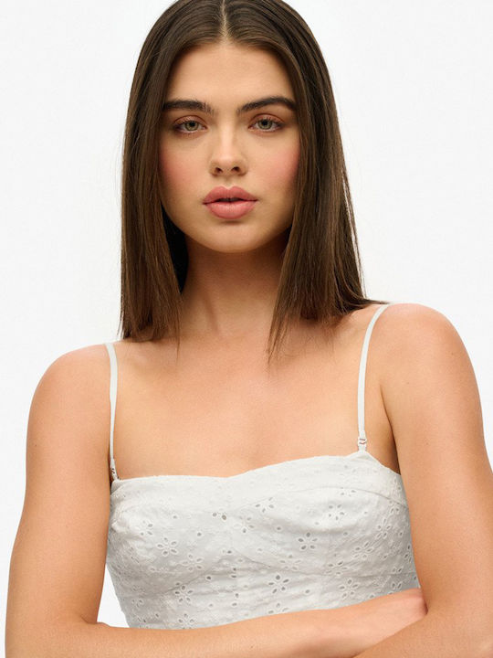 Summer Mini Slip Dress White