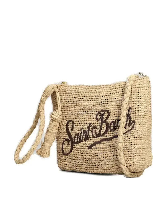 Straw Women's Drawstring Bag Beige