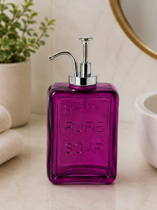 Pure Dispenser Γυάλινο Μωβ
