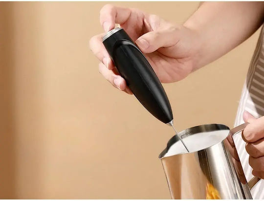 Verk Group Handheld Battery Coffee Frother Brown