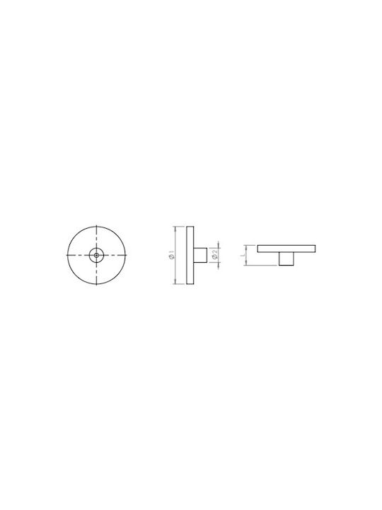 Finetto Buton Pentru Mobilier Din Lemn Eleanor Φ60mm 273-UPR1026#60