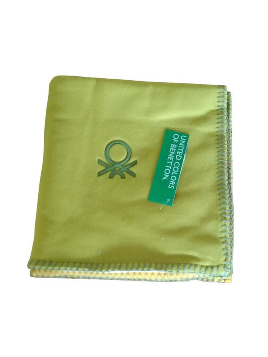 Benetton Decorative Pillow Case Fleece Yellow 47x47cm