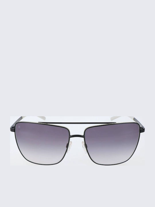 Rodenstock Unisex Sunglasses with Black Frame and Gray Lens R1408